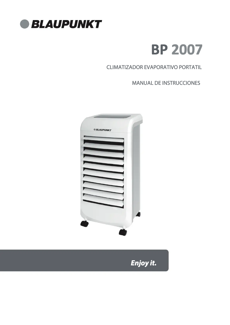 Image de la première page du manuel de l'appareil BP2007
