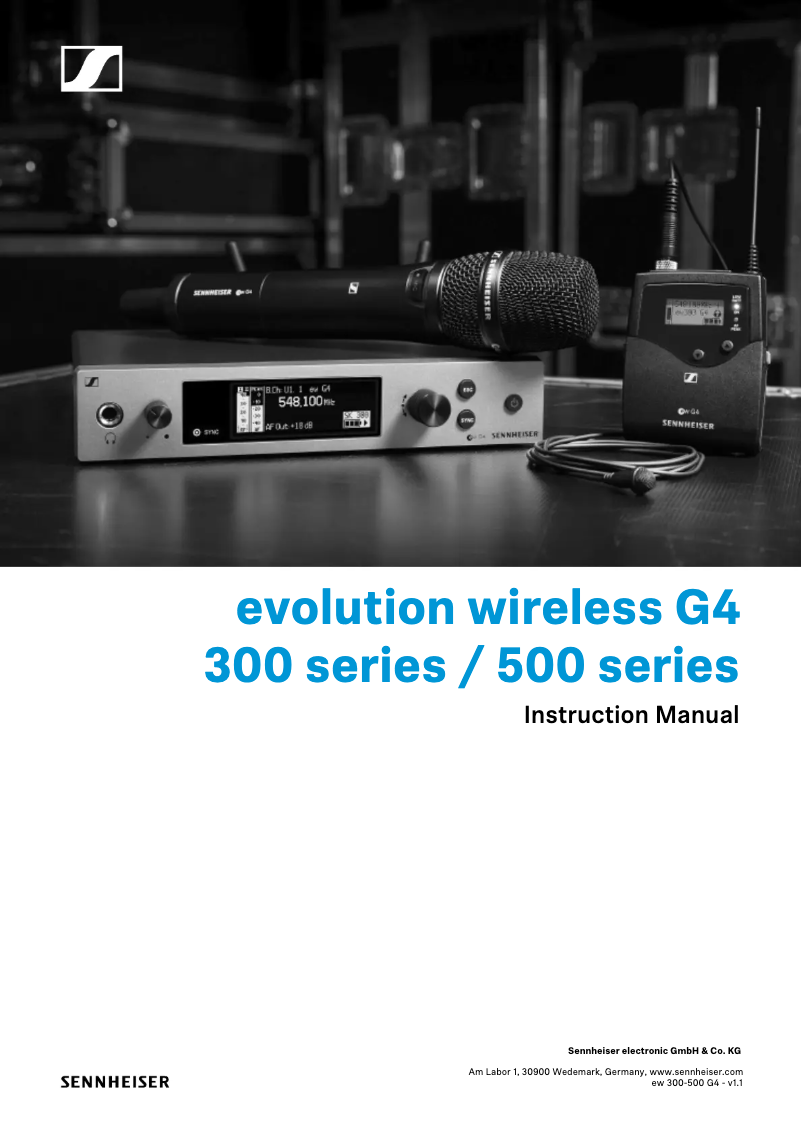 Page n°1 - Manuel utilisateur Sennheiser ew 500 G4-945
