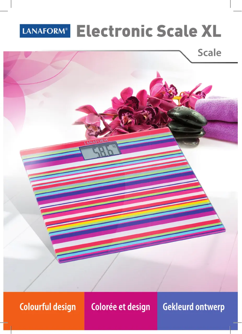 Página 1 del manual Manual de usuario Lanaform Electronic Scale XL