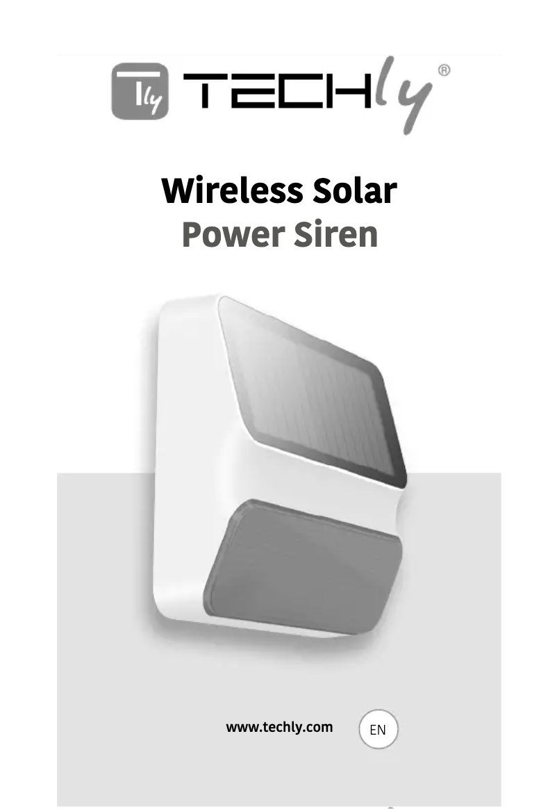 Image de la première page du manuel de l'appareil I-ALARM Wireless Solar Power Siren