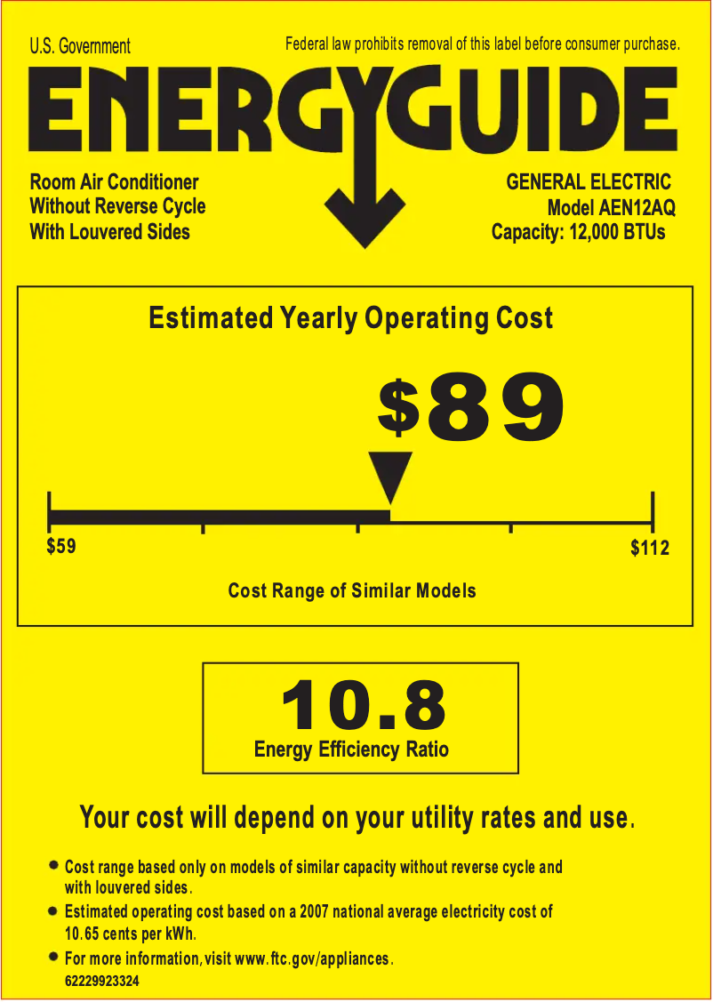 Image de la première page du manuel de l'appareil AEN12AQ