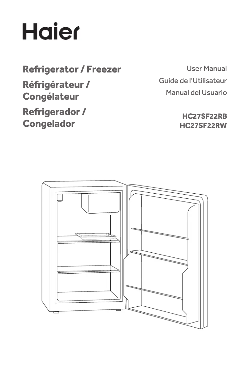 Image de la première page du manuel de l'appareil HC27SF22RB