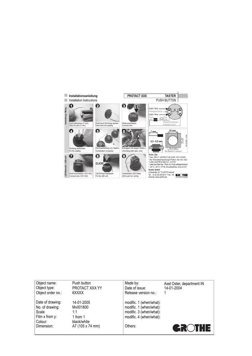 Image de la première page du manuel de l'appareil 70521