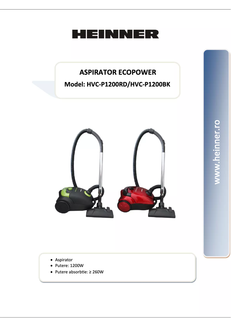 Image de la première page du manuel de l'appareil HVC-P1200