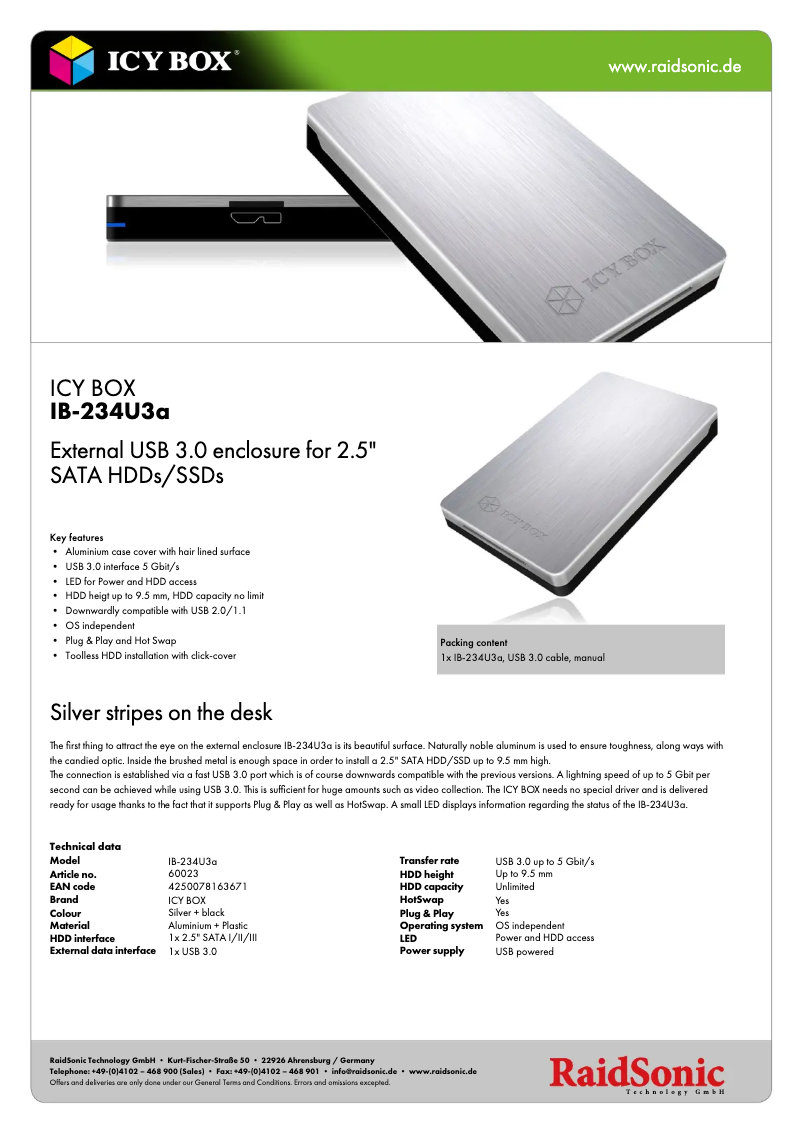 Image de la première page du manuel de l'appareil IB-234U3a