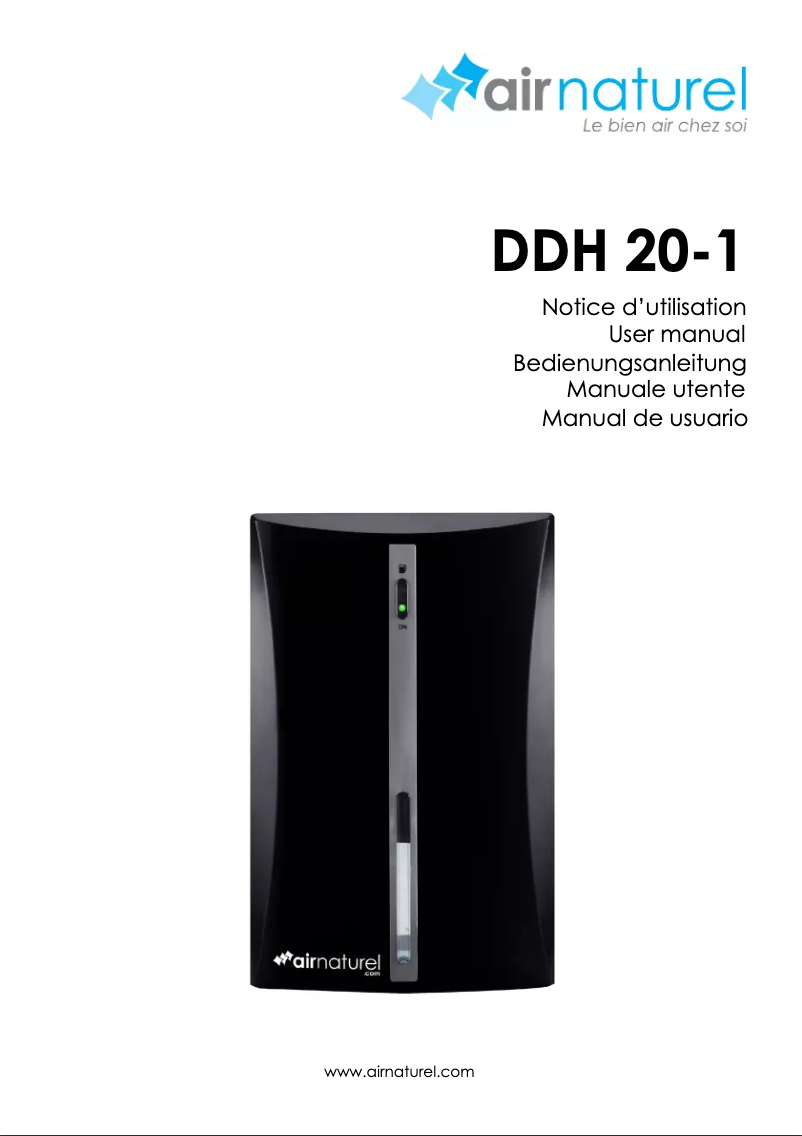 Page 1 de la notice Manuel utilisateur Air Naturel DDH 20-1