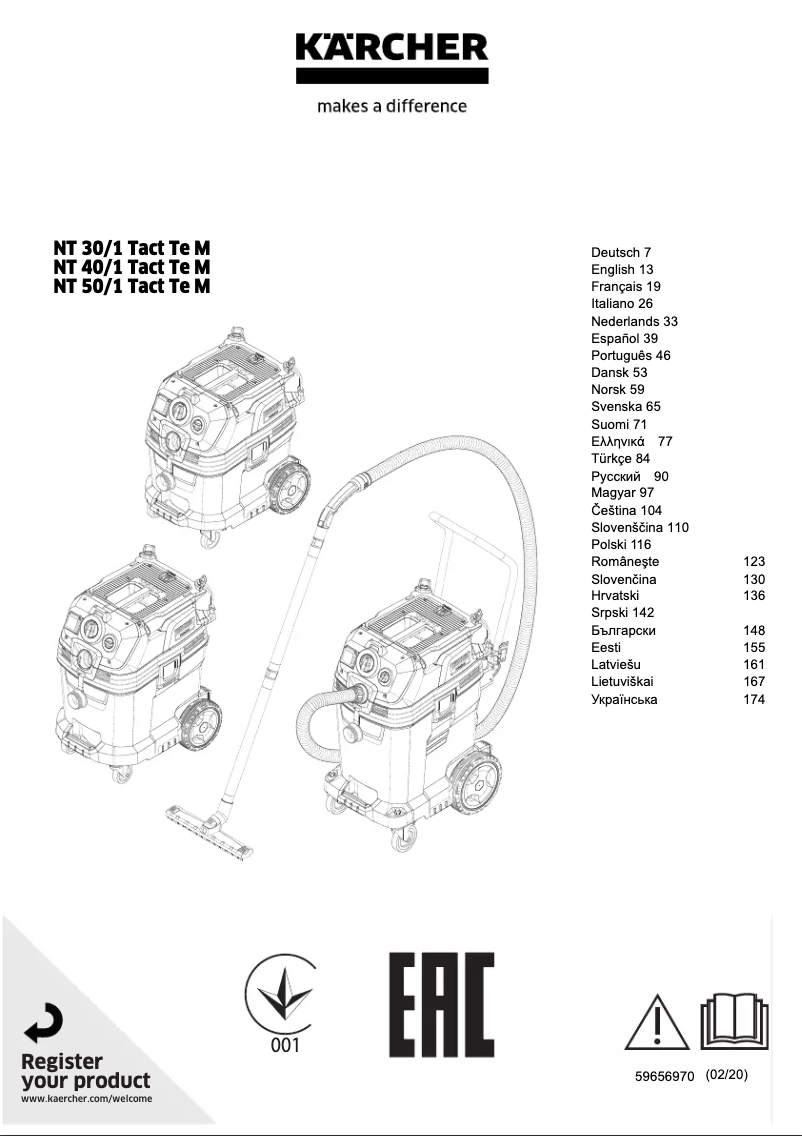Image de la première page du manuel de l'appareil Tact Te M AU NT 50/1