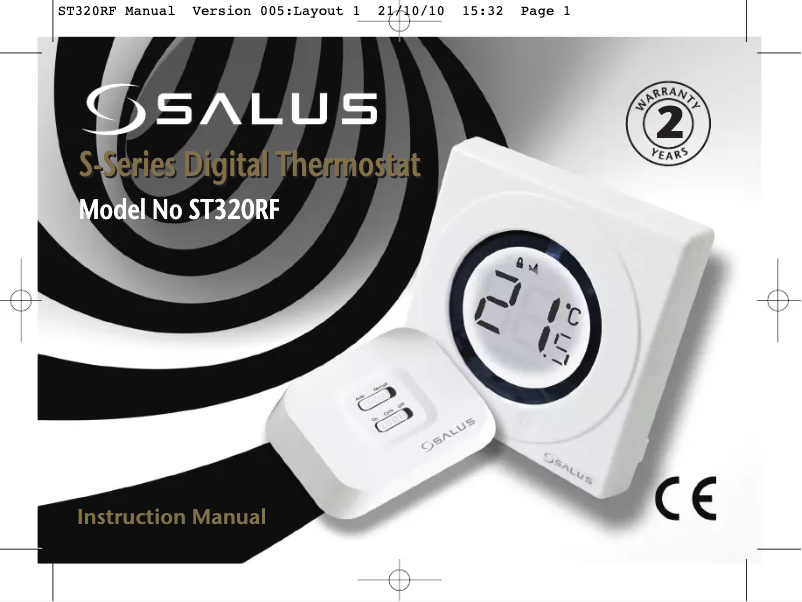Page 1 de la notice Manuel utilisateur Salus ST320RF