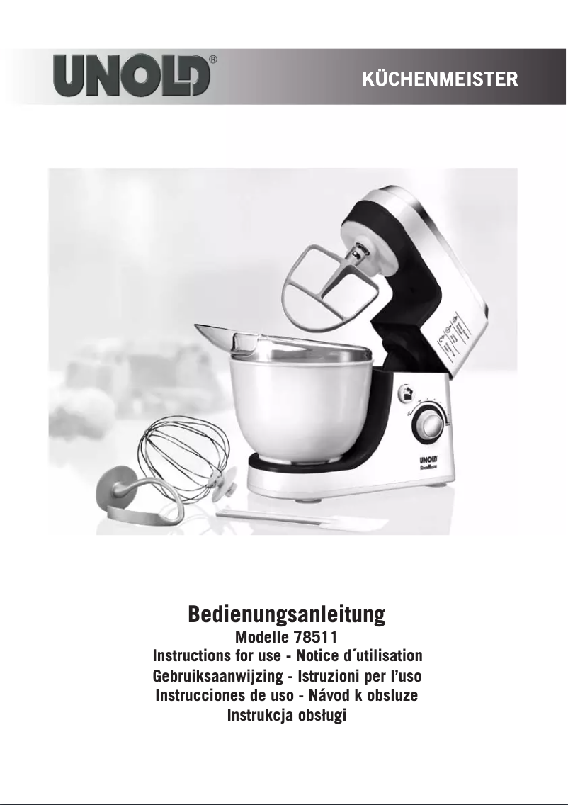 Page n°1 - Manuel utilisateur Unold 78511