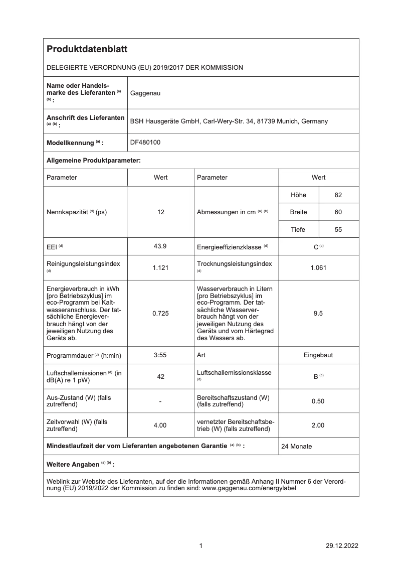 Image de la première page du manuel de l'appareil DF480100
