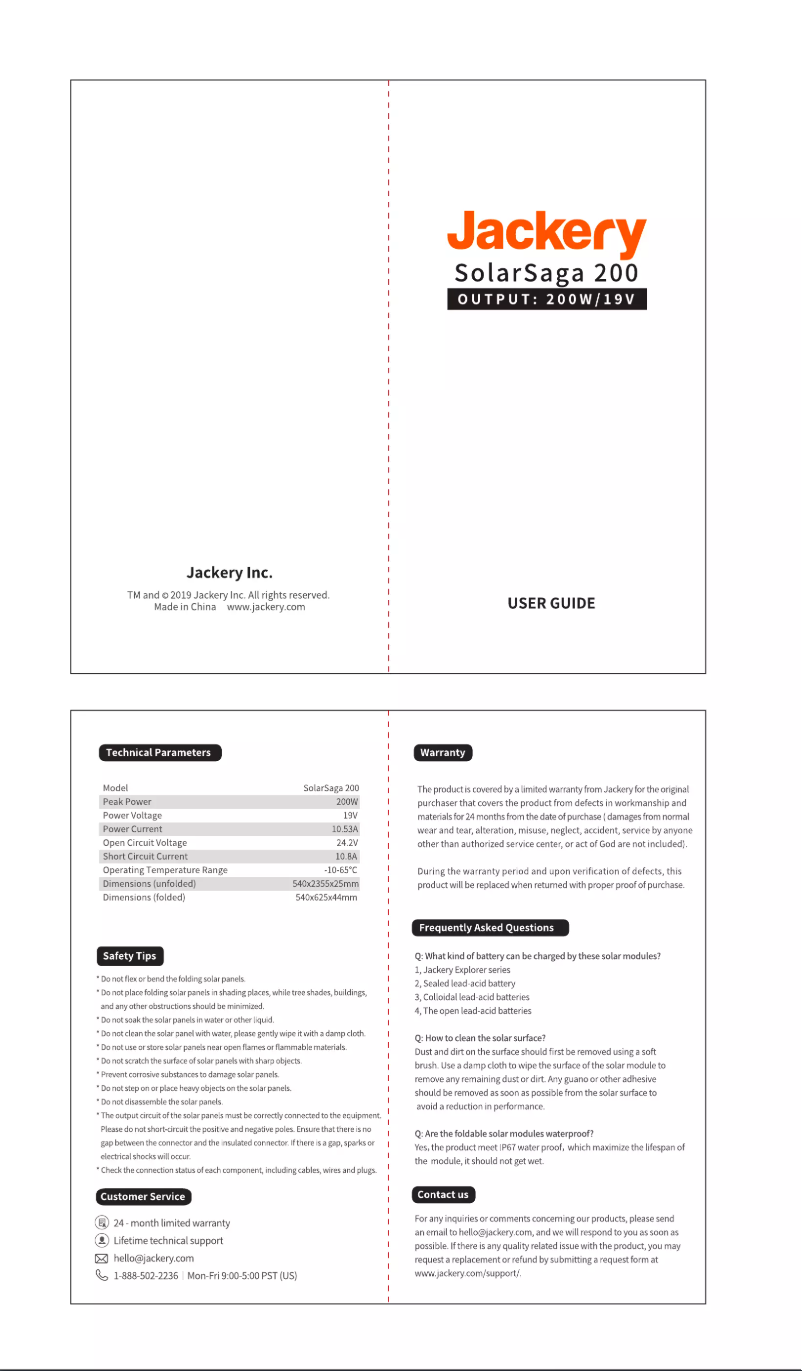 Page n°1 - Manuel utilisateur Jackery Explorer 2000 Pro