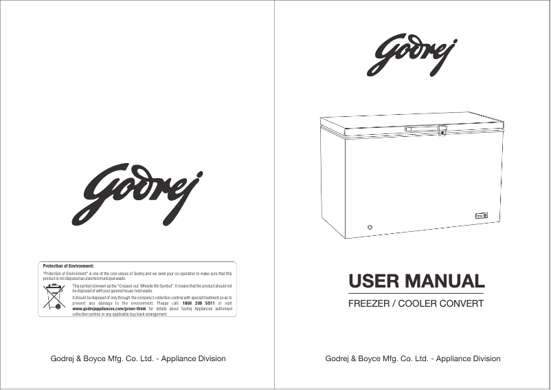 Page n°1 - Manuel utilisateur Godrej Single Door