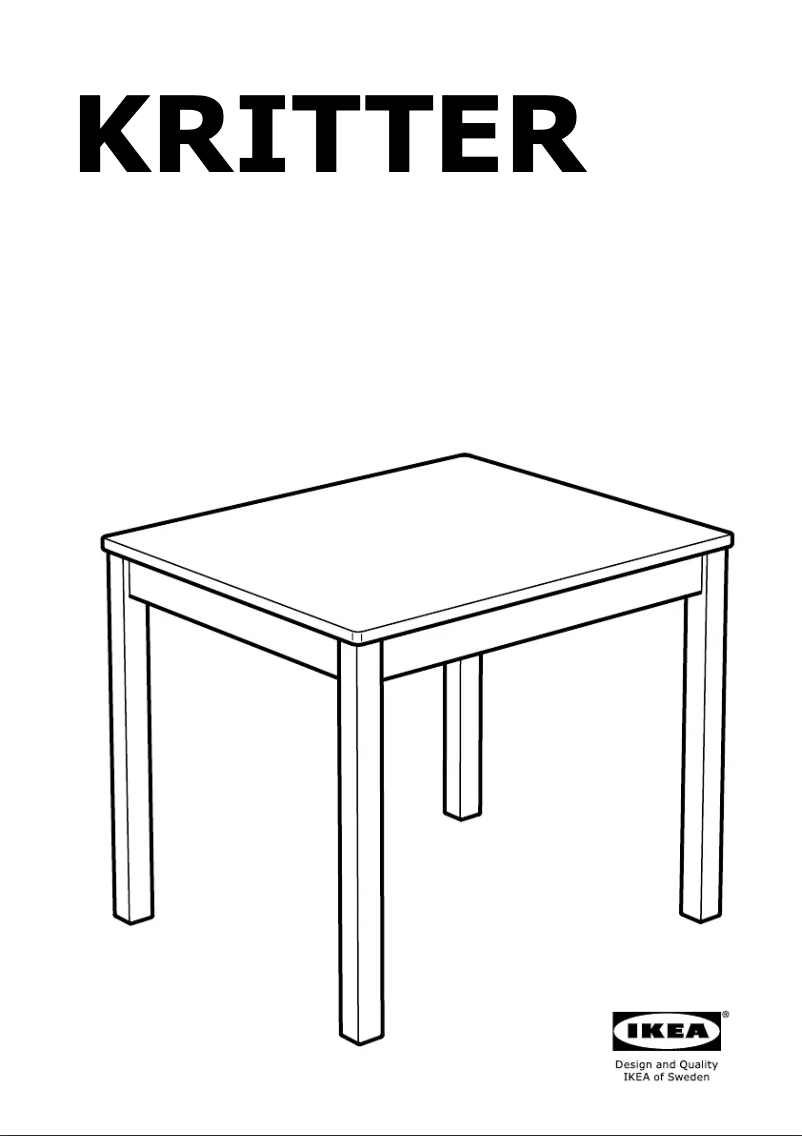 Image de la première page du manuel de l'appareil KRITTER 401.538.59