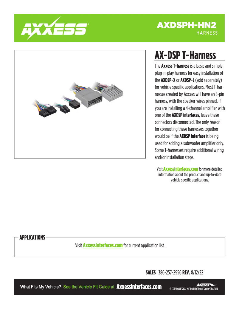 Image de la première page du manuel de l'appareil AXDSPH-HN2