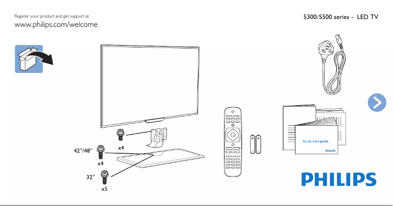 Image de la première page du manuel de l'appareil 48PFD5519