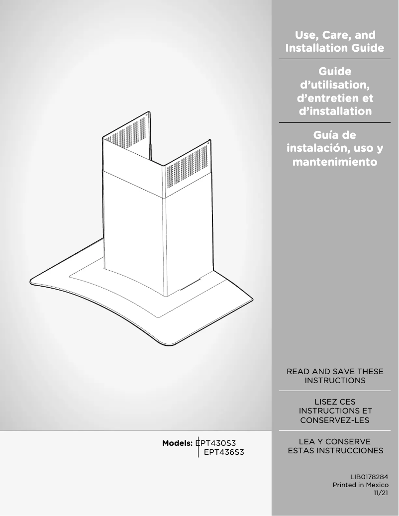 Image de la première page du manuel de l'appareil Potenza EPT436S3