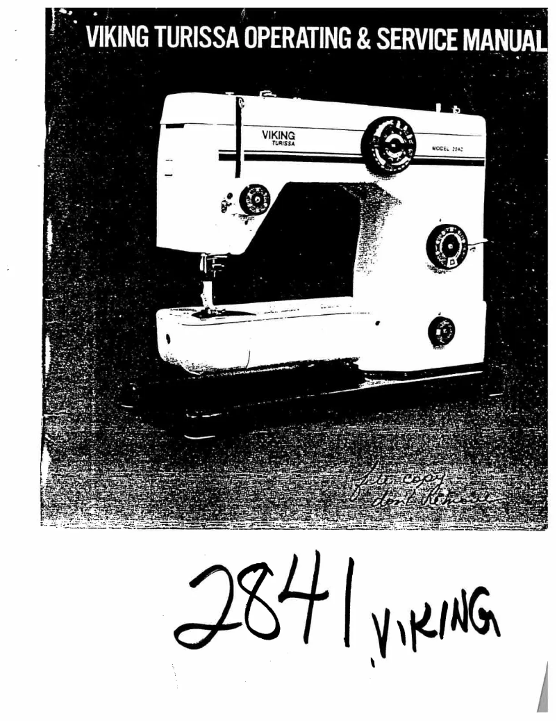 Image de la première page du manuel de l'appareil Turissa 2841