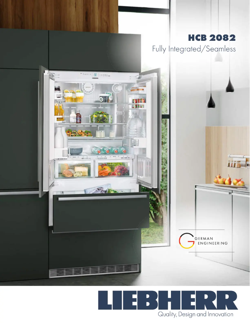 Page 1 de la notice Fiche technique Liebherr HCB 2082