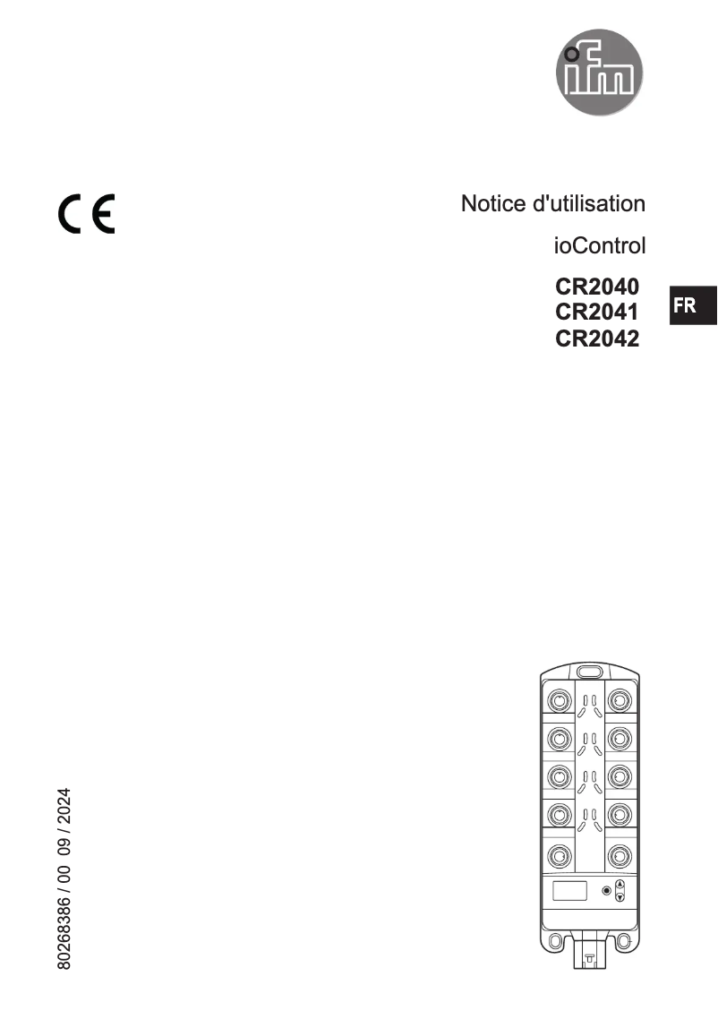 Image de la première page du manuel de l'appareil CR2041