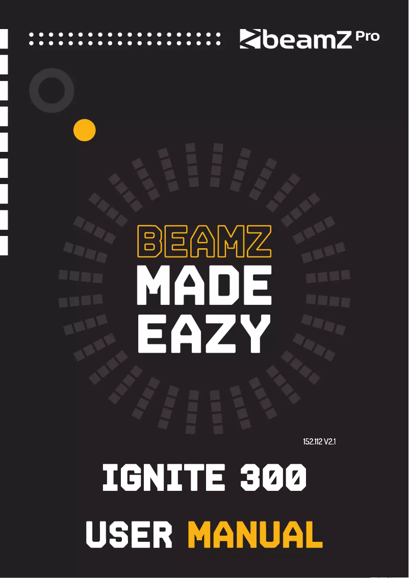 Page n°1 - Manuel utilisateur BeamZ IGNITE 300