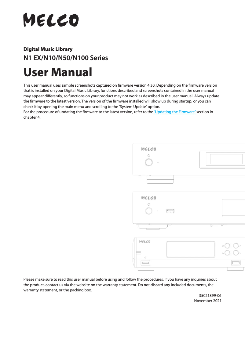 Page n°1 - Manuel utilisateur Luxman N50