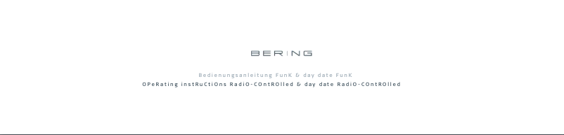 Page n°1 - Manuel utilisateur Bering Radio-controlled
