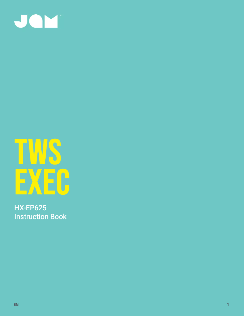Image de la première page du manuel de l'appareil TWS EXEC HX-EP625