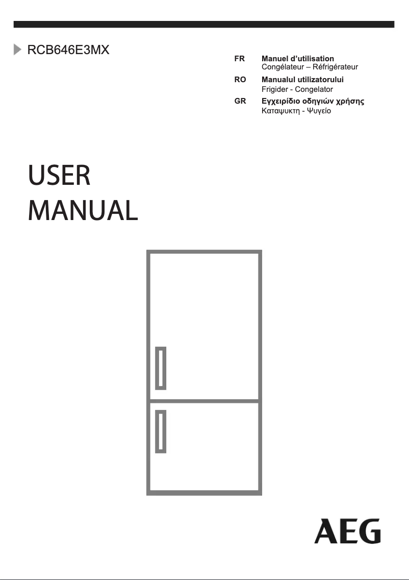 Página 1 del manual Manual de usuario AEG RCB646E3MX
