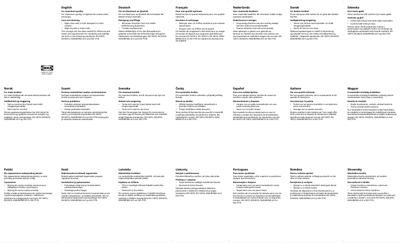 Image de la première page du manuel de l'appareil IDÅSEN 503.979.13