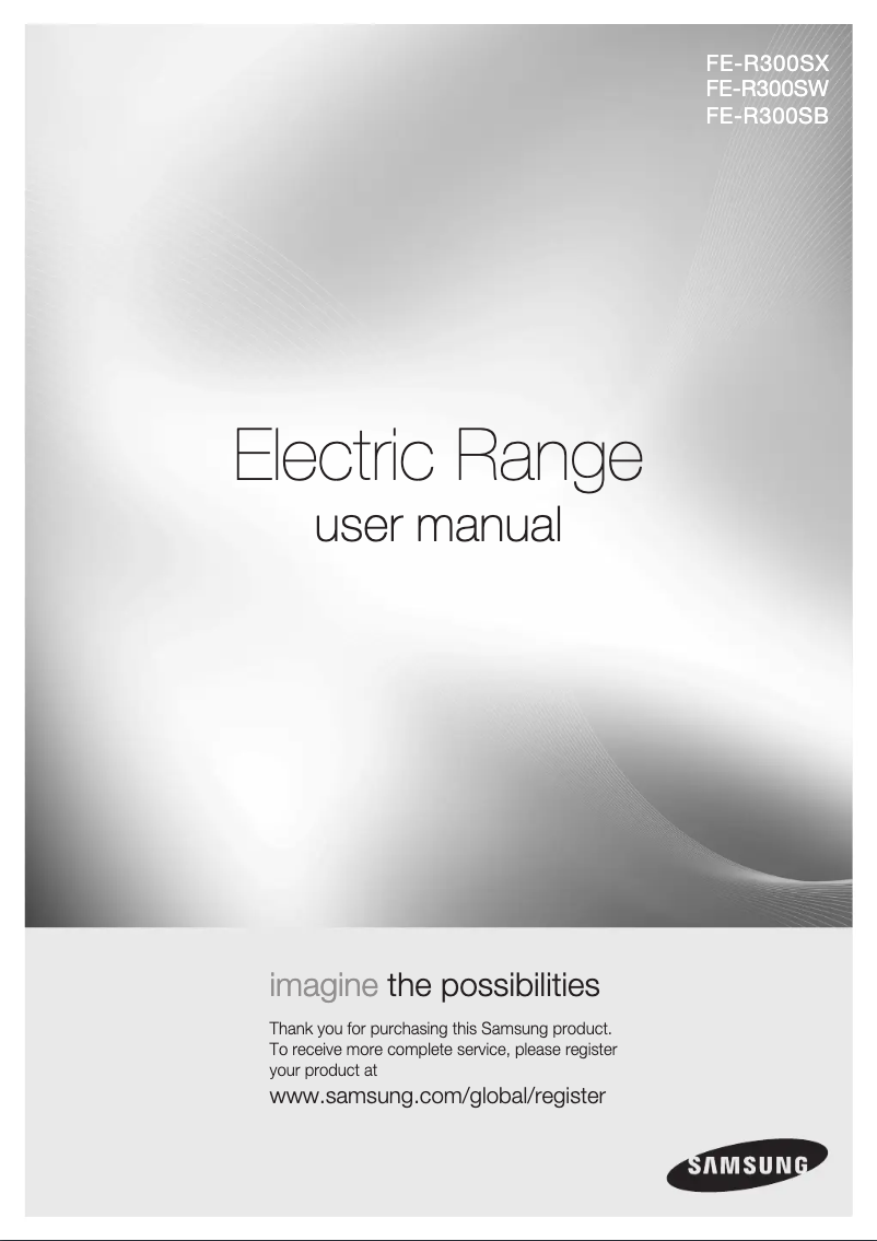 Image de la première page du manuel de l'appareil FE-R300SB