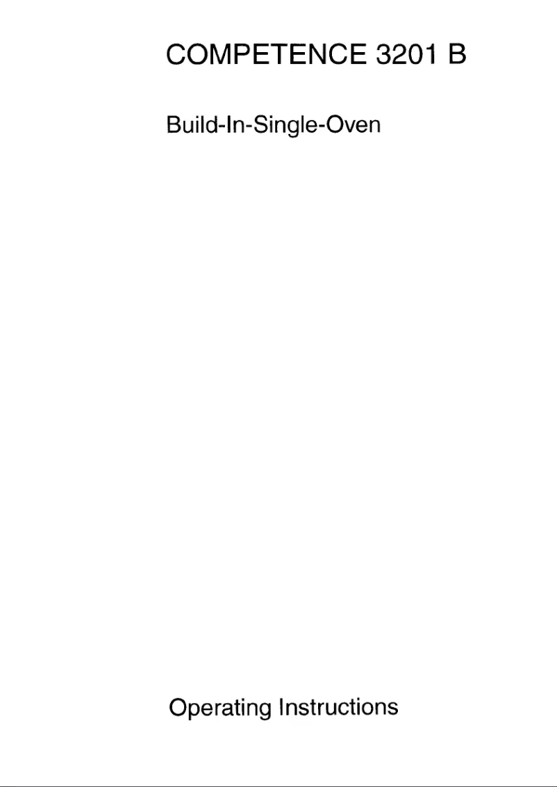 Page n°1 - Manuel utilisateur AEG Competence 3201 B ew