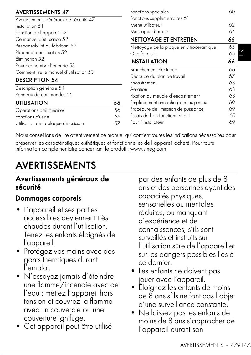 Image de la première page du manuel de l'appareil SIM3964MWH