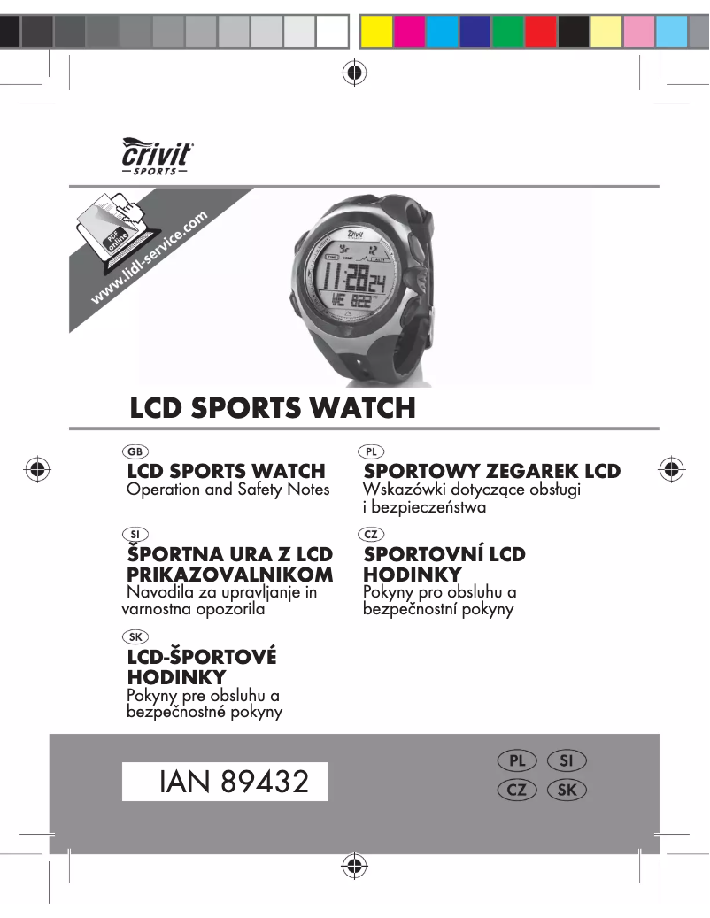 Page 1 de la notice Manuel utilisateur Crivit IAN 89432