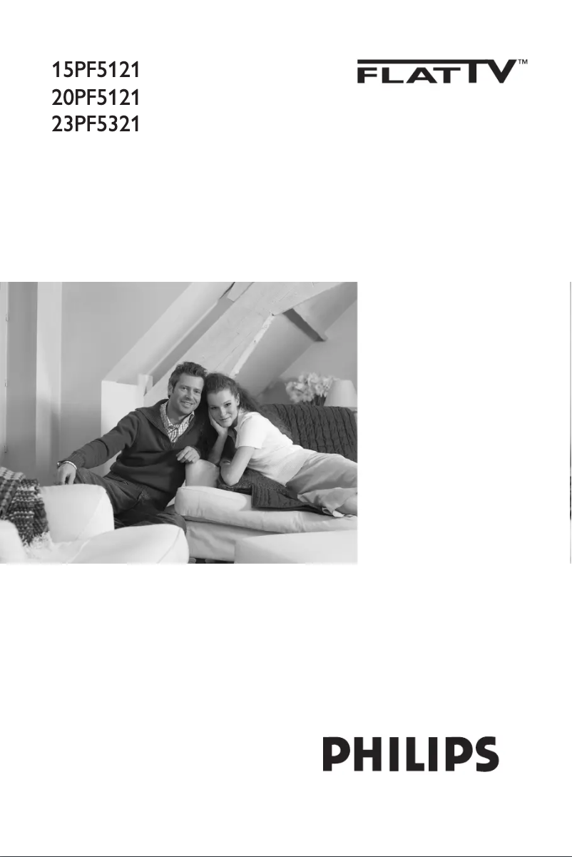 Page 1 de la notice Manuel utilisateur Philips 20PF5121