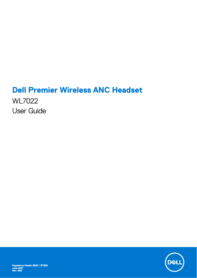 Page 1 de la notice Manuel utilisateur Dell WL7022