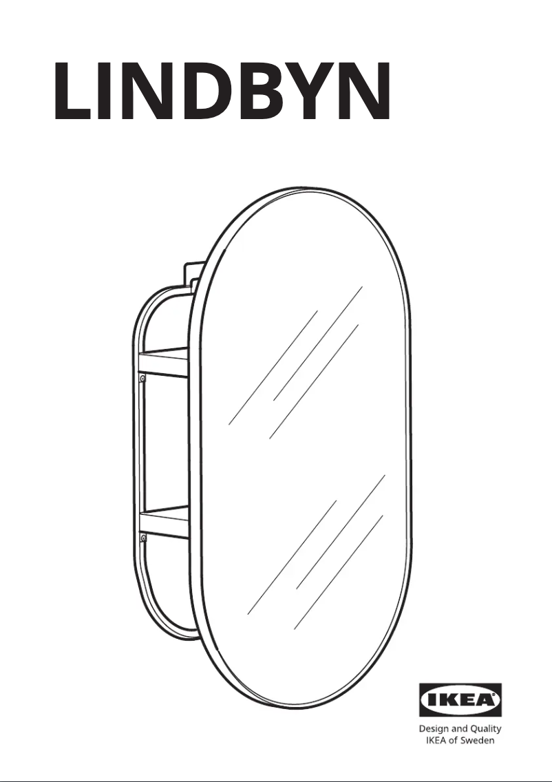 Page 1 de la notice Manuel utilisateur Ikea LINDBYN 104.586.11