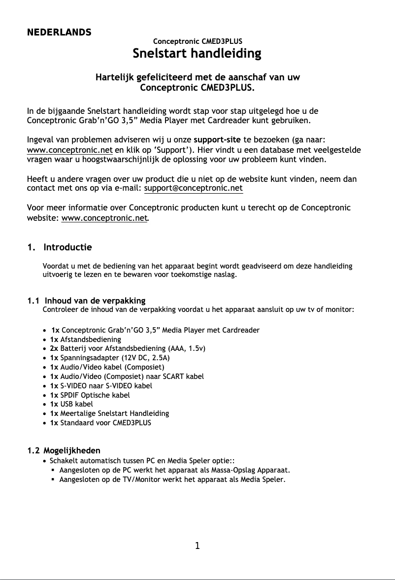 Image de la première page du manuel de l'appareil CMED3PLUS