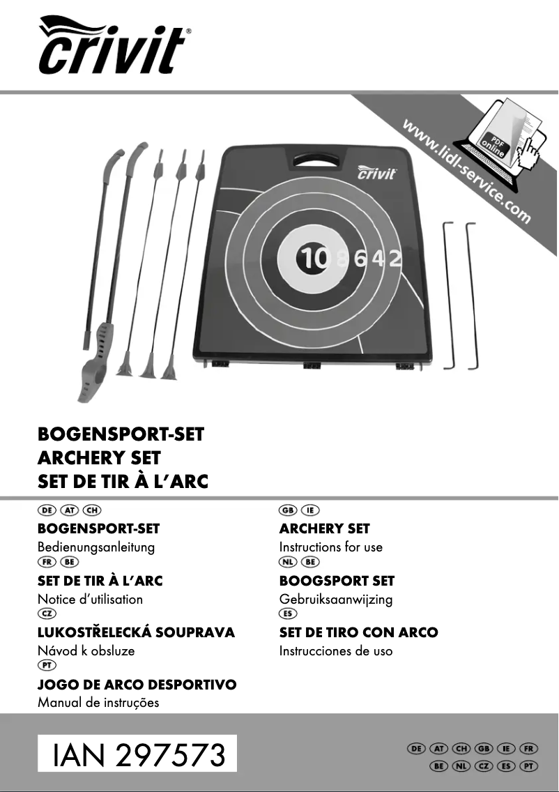 Page n°1 - Manuel utilisateur Crivit IAN 297573