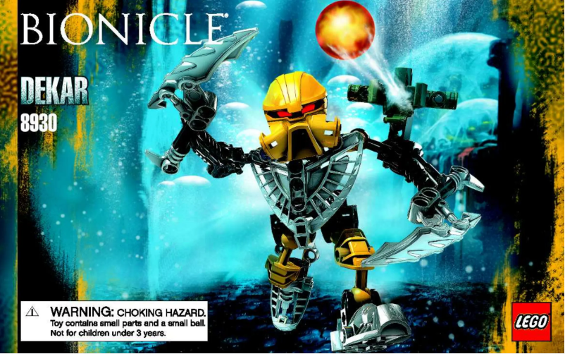 Page 1 de la notice Manuel utilisateur Lego Bionicle 8930