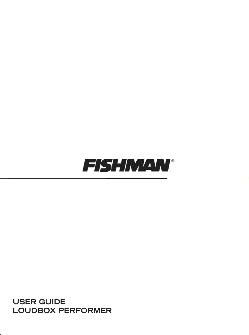 Page n°1 - Manuel utilisateur Fishman Loudbox Performer