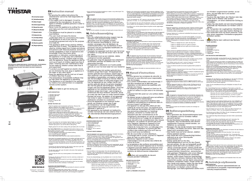 Image de la première page du manuel de l'appareil PD-8916