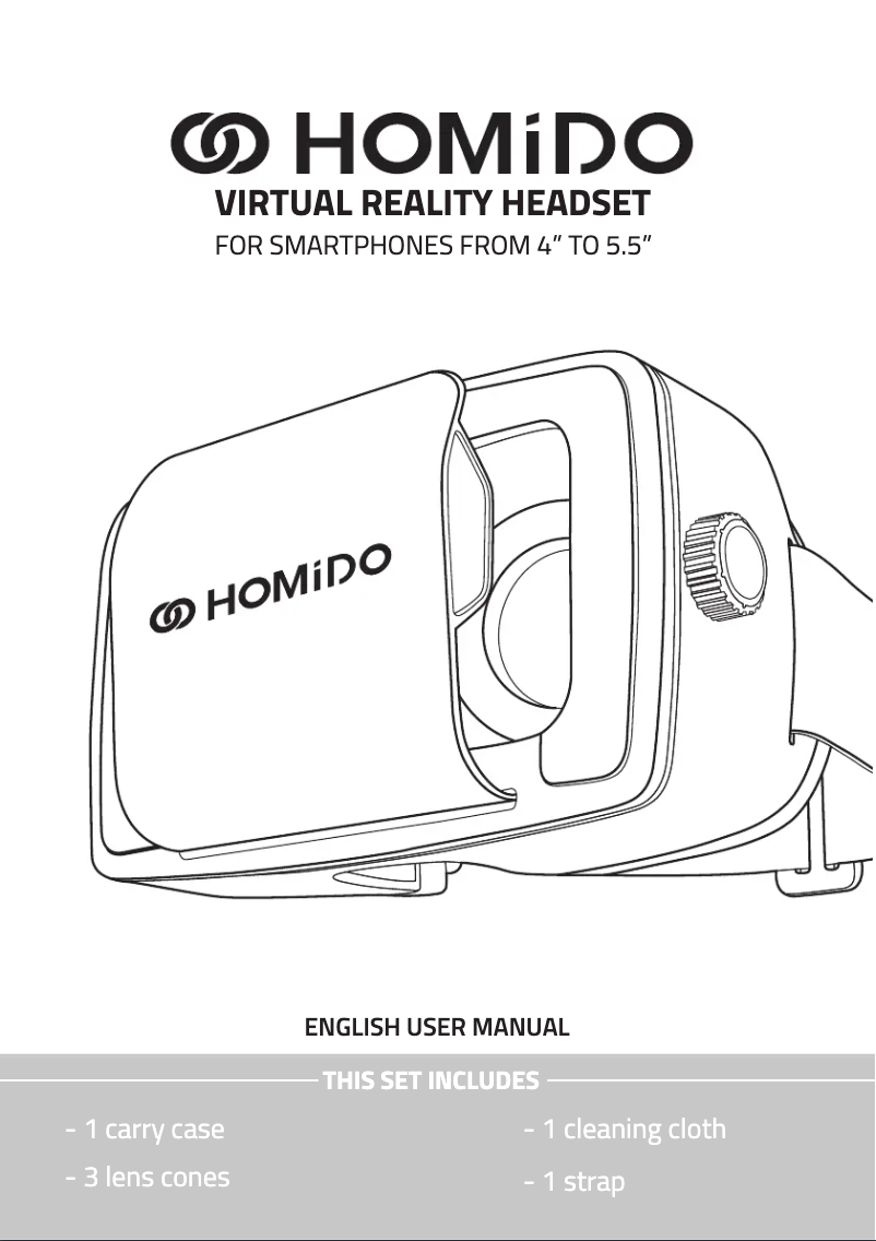 Image de la première page du manuel de l'appareil VR Headset