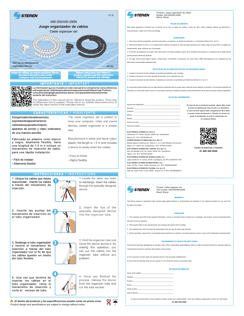 Image de la première page du manuel de l'appareil 400-200N