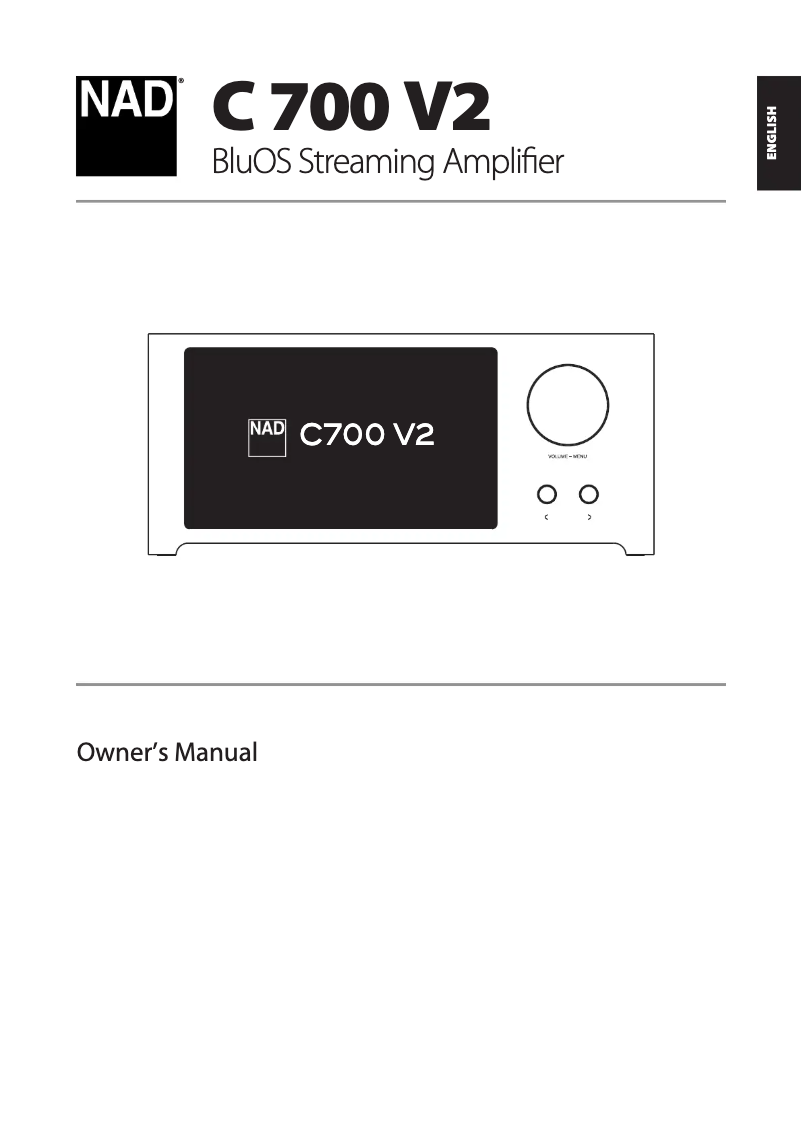 Image de la première page du manuel de l'appareil C 700 V2