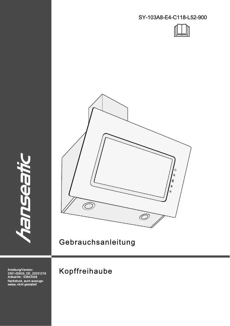 Imagen de la primera página del manual del dispositivo SY-103E13-E4-C118-L52-900