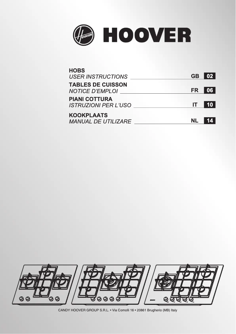 Page n°1 - Manuel utilisateur Hoover HVG7WL4WC5B