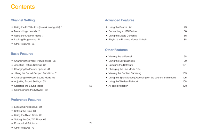 Page 1 de la notice Manuel utilisateur Samsung UE32M4002AK