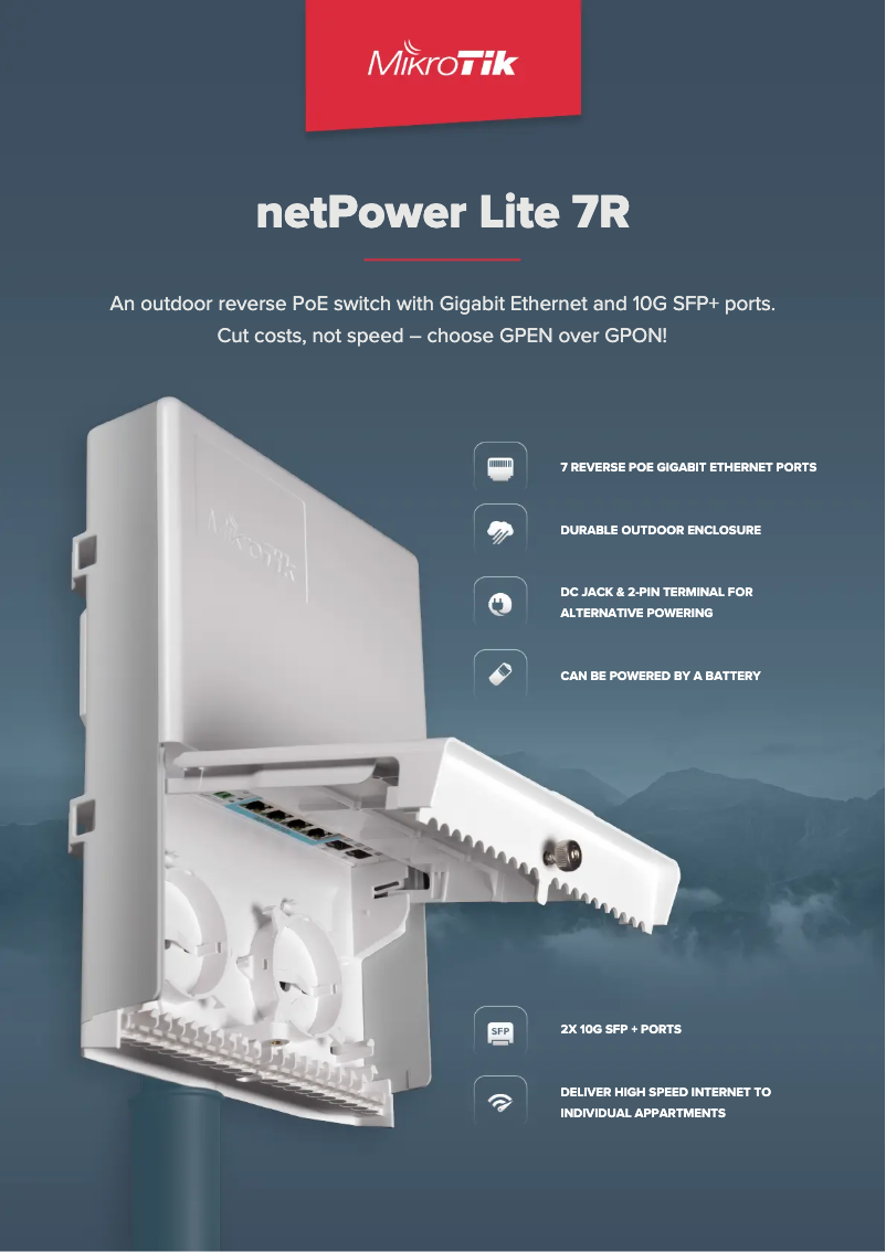 Image de la première page du manuel de l'appareil netPower Lite 7R