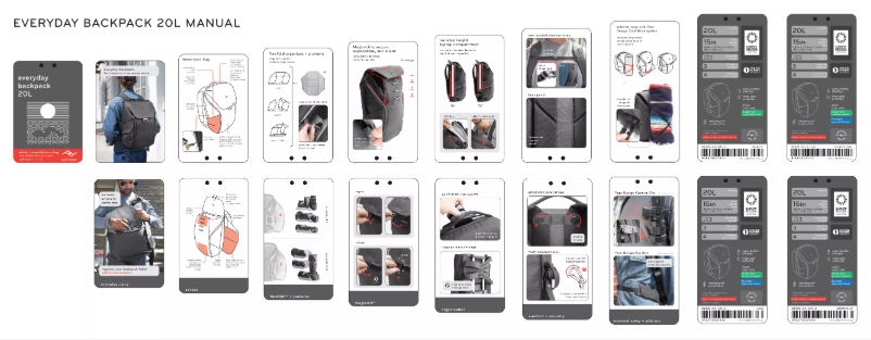 Page 1 de la notice Manuel utilisateur Peak Design Everyday Backpack