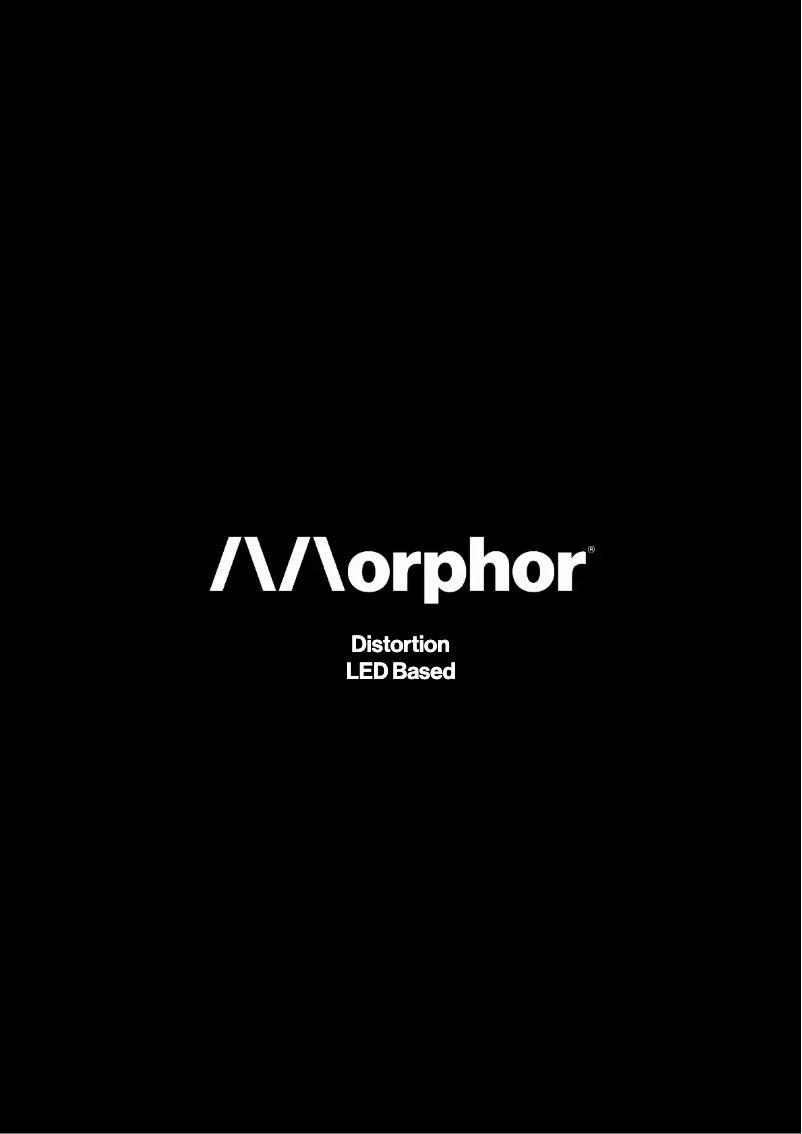 Page 1 de la notice Manuel utilisateur Morphor Distortion